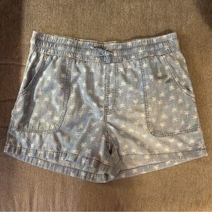 M Jeans by Maurice’s Palm Tree Print Pull On Shorts